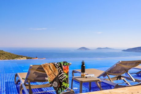 Deniz Manzaralı Villa da Tatil | Antalya Kaş Kalkan Deniz Manzaralı Villalar