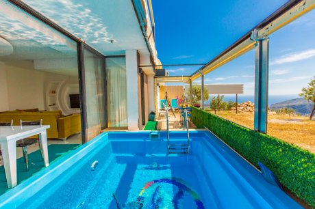 Villa Spring 2 Jakuzili Deniz Manzaralı Kiralık Balayı Villası